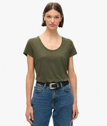 T-shirt con scollo rotondo